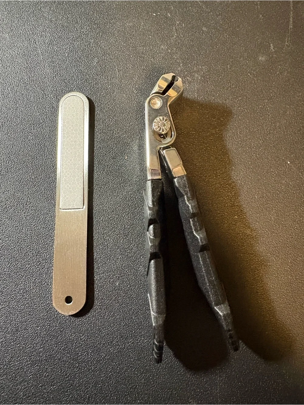 Men's Black Nail Clipper and Metal Nail File Grooming Set